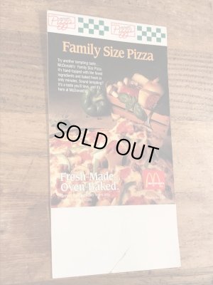 90年代 ビンテージ マクドナルド フライヤー マックピザ 紙物 雑貨