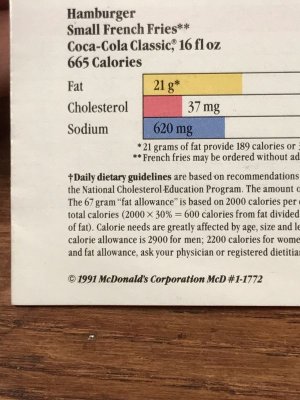 90’s ヴィンテージ マクドナルド パンフレット 紙物 雑貨