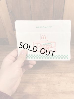 90年代　ビンテージ　マックピザ　ペーパーナプキン　マクドナルド　紙物　雑貨