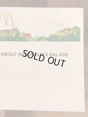 80年代 ビンテージ マクドナルド パンフレット 紙物 雑貨