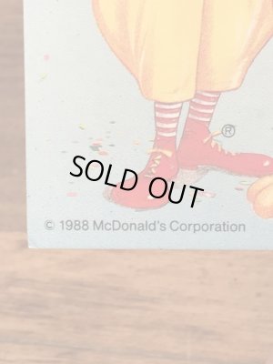 80年代 ビンテージ マクドナルド ポストカード グリマス ロナルド 紙物