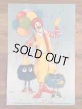 McDonald's “Ronald & Fry Kids” Postcard　マクドナルド　ビンテージ　ポストカード　紙物　80年代