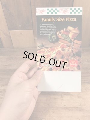 90’s ヴィンテージ マクドナルド フライヤー マックピザ 紙物 雑貨