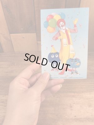 80’s ヴィンテージ マクドナルド ポストカード フライキッズ 紙物 雑貨