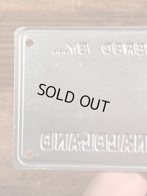 70’s　ヴィンテージ　マクドナルド　ライセンスプレート　ロナルド　雑貨