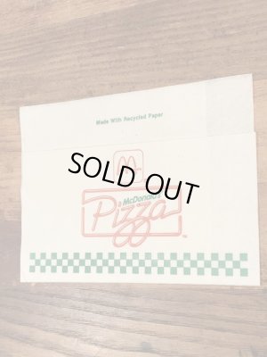 90年代　ビンテージ　マックピザ　ペーパーナプキン　マクドナルド　紙物　雑貨