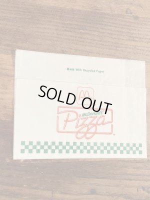 90’s　ヴィンテージ　マックピザ　ペーパーナプキン　マクドナルド　紙物　雑貨