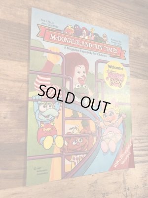 80年代 ビンテージ マクドナルド ファンタイムズ マペットベイビーズ フリーペーパー 雑貨