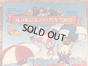 80’s ヴィンテージ マクドナルド ファンタイムズ マガジン ロナルド