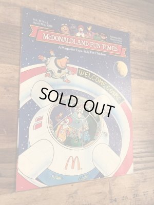 80年代 ビンテージ マクドナルド ファンタイムズ マガジン ロナルド 雑貨
