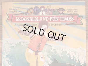 80’s ヴィンテージ マクドナルド ファンタイムズ マガジン ロナルド 雑貨