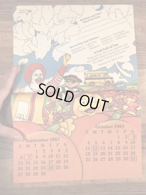 80年代　ビンテージ　マクドナルド　ファンタイムズ　フリーペーパー　ロナルド　雑貨