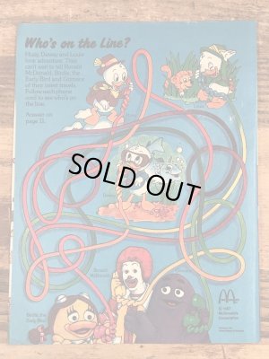 80’s ヴィンテージ マクドナルド ファンタイムズ マガジン ロナルド