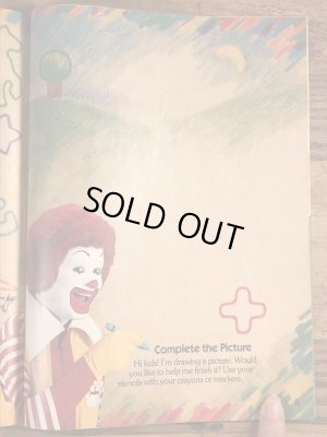 80’s　ヴィンテージ　マクドナルド　ファンタイムズ　ロナルド　フリーペーパー　雑貨