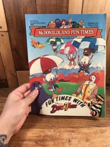 他の写真3: McDonaldland Fun Times “Duck Tales” Magazine　マクドナルド　ビンテージ　ファンタイムズ　フリーペーパー　80年代