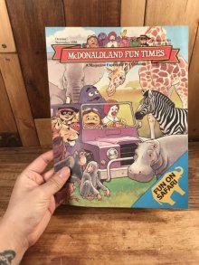 他の写真3: McDonaldland Fun Times “Fun On Safari” Magazine　マクドナルド　ビンテージ　ファンタイムズ　フリーペーパー　80年代