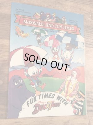 80年代 ビンテージ マクドナルド ファンタイムズ フリーペーパー 雑貨