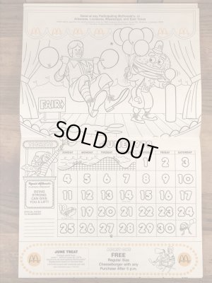 70年代 ビンテージ マクドナルド カラーリングブック ロナルド 雑貨