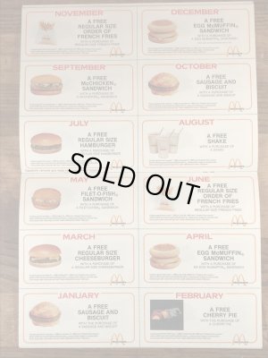 80’s　ヴィンテージ　マクドナルド　塗り絵　ロナルド　雑貨