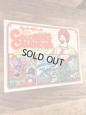 80年代　ビンテージ　マクドナルド　カラーリングブック　ロナルド　雑貨