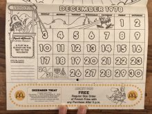 他の写真1: Ronald McDonald Play-Time “1978” Coloring Calendar　マクドナルド　ビンテージ　カラーリングブック　ロナルド　70年代