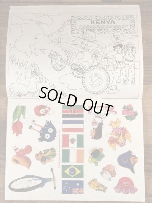 80’s　ヴィンテージ　マクドナルド　塗り絵　ロナルド　雑貨