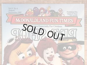 80’s ヴィンテージ マクドナルド ファンタイムズ ガーフィールド フリーペーパー 雑貨