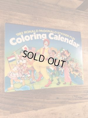 80年代　ビンテージ　マクドナルド　カラーリングブック　ロナルド　雑貨