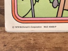 他の写真2: Ronald McDonald “1980” Coloring Calendar　マクドナルド　ビンテージ　カラーリングブック　ロナルド　80年代