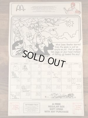 80’s　ヴィンテージ　マクドナルド　塗り絵　ロナルド　雑貨