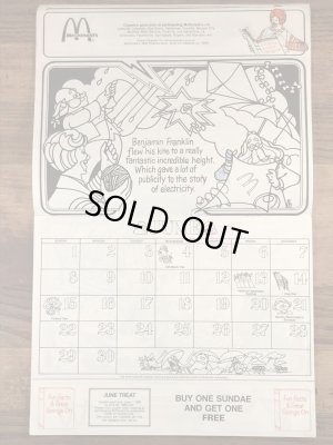 80年代　ビンテージ　マクドナルド　カラーリングブック　ロナルド　雑貨