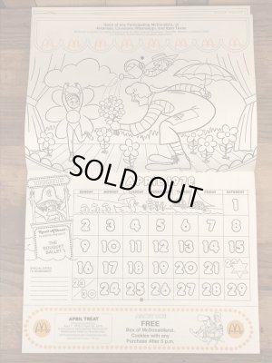 70年代 ビンテージ マクドナルド カラーリングブック ロナルド 雑貨