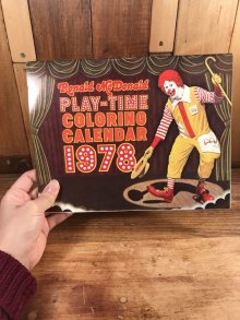 他の写真3: Ronald McDonald Play-Time “1978” Coloring Calendar　マクドナルド　ビンテージ　カラーリングブック　ロナルド　70年代