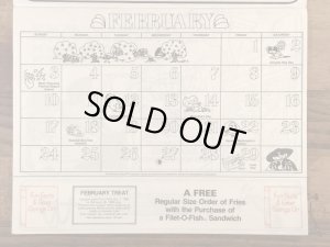 80’s　ヴィンテージ　マクドナルド　塗り絵　ロナルド　雑貨