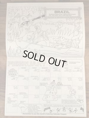 80年代　ビンテージ　マクドナルド　カラーリングブック　ロナルド　雑貨