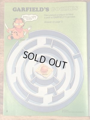 80’s ヴィンテージ マクドナルド ファンタイムズ ガーフィールド フリーペーパー 雑貨