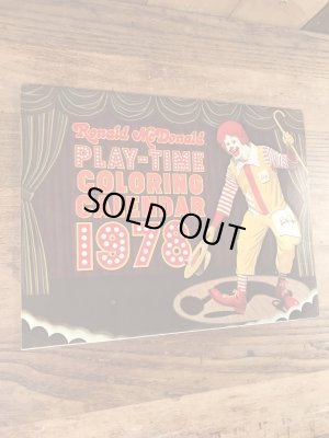 70年代 ビンテージ マクドナルド カラーリングブック ロナルド 雑貨