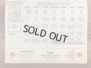 70’s ヴィンテージ マクドナルド 塗り絵 ビッグマックポリス 雑貨