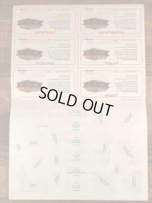 80’s　ヴィンテージ　マクドナルド　塗り絵　ロナルド　雑貨