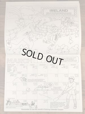 80年代　ビンテージ　マクドナルド　カラーリングブック　ロナルド　雑貨