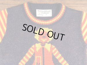 70’sのマクドナルドのロナルドのヴィンテージの子供用セーター