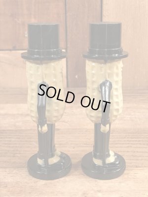 50〜60年代頃の企業キャラクターのミスターピーナッツのビンテージのソルト&ペッパー