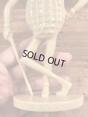 50~60年代頃のアドバタイジングキャラクターのミスターピーナッツのビンテージのコインバンクドール