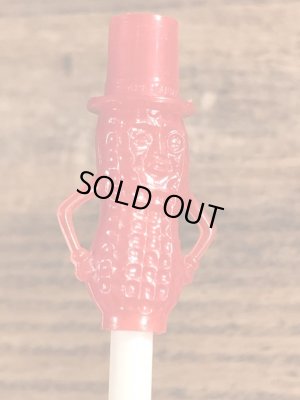 50~60’sの企業キャラクターのミスターピーナッツのヴィンテージのストロー