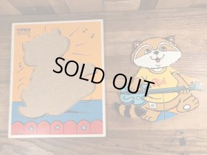 80年代頃のシャツテイルズのビンテージの木製パズル