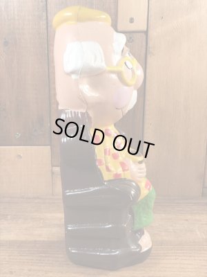 70年代頃のおじいさんのビンテージの貯金箱