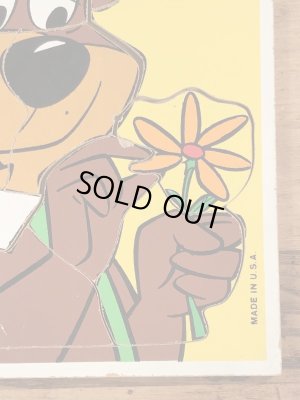 80年代頃のヨギベアのビンテージのウッドパズル