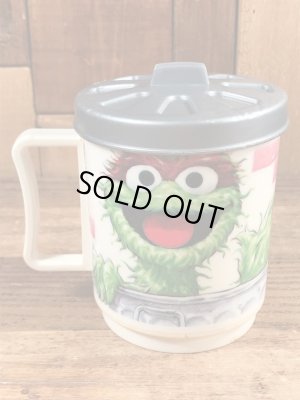70’sのセサミストリートのオスカーのヴィンテージのプラスチックカップ