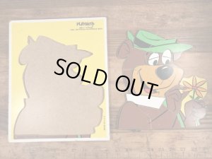 80年代頃のヨギベアのビンテージのウッドパズル