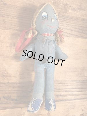 70年代頃のリーバイスのビンテージのデニムのラグドール